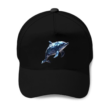 Discover Geometric Style Dolphin Baseball Caps