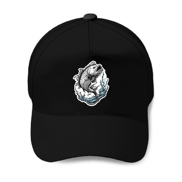 Discover monsters fish Baseball Caps
