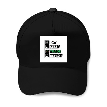 Discover Bitcoin Eats Sleep Trade and Repeat Criptocurrency Baseball Caps