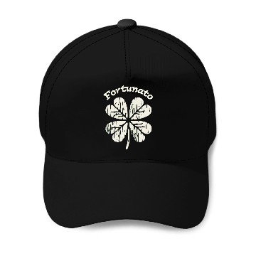 Discover Fortunato Emblem Distressed Four-Leaf Baseball Caps