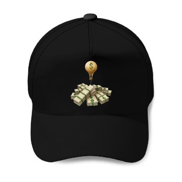 Discover money light bulb Baseball Caps