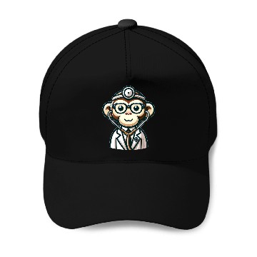 Discover Cute Monkey Doctor Baseball Caps