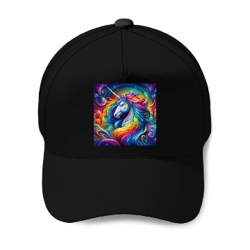 Discover Unicorn rainbow Baseball Caps
