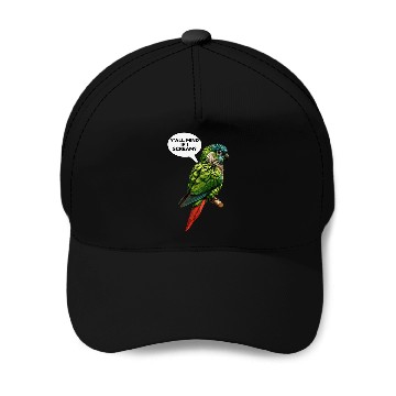 Discover Green Cheeked Conure Meme Baseball Caps
