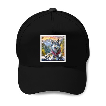 Discover DJ Wolf Wilderness Mix Baseball Caps