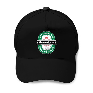 Discover Saint Patrick s Day Shenanigans Beer Label Baseball Caps