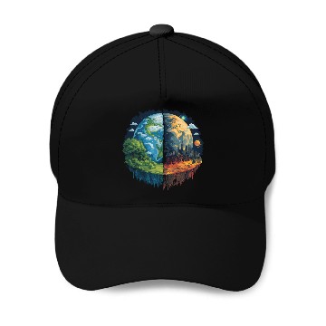 Discover Lets not the planet Baseball Caps