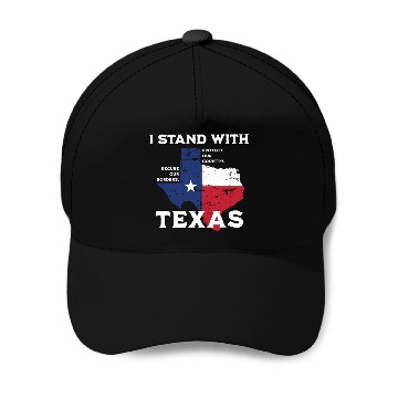 Discover I stand with Texas! Baseball Caps