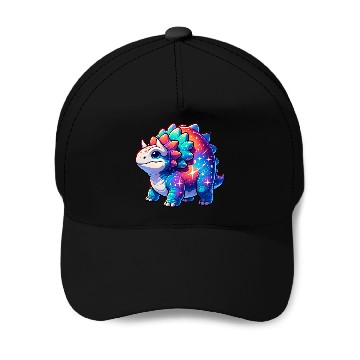 Discover Cute Galaxy Ankylosaurus Baseball Caps