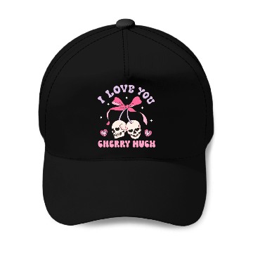 Discover I Love You Cherry Much Baseball Caps