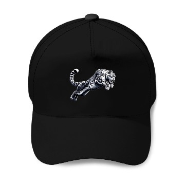 Discover Snow Leopard Leopard White Leopard Baseball Caps