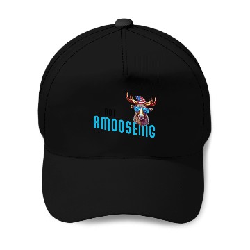Discover Not Amooseing Cool Moose Baseball Caps
