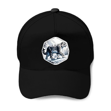 Discover Snow Leopard Leopard White Leopard Baseball Caps