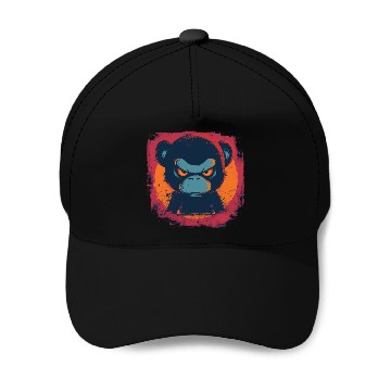 Discover Angry Monkey Baseball Caps