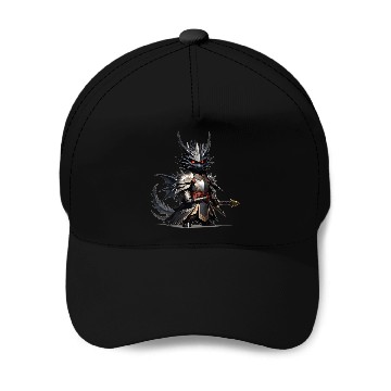 Discover Chibi dragonwarrior in Full armor Baseball Caps