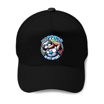 Discover Sloth Dreams: Napping is My Game Baseball Caps