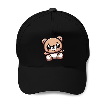 Discover Cute Kawaii Teddy Bear 1 Baseball Caps