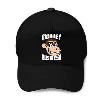 Discover Monkey Business Baseball Caps
