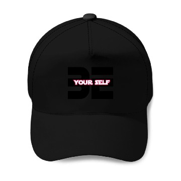 Discover "Be Yourself: Embrace Authenticity" Baseball Caps