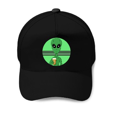 Discover An Alien Having Fun Baseball Caps