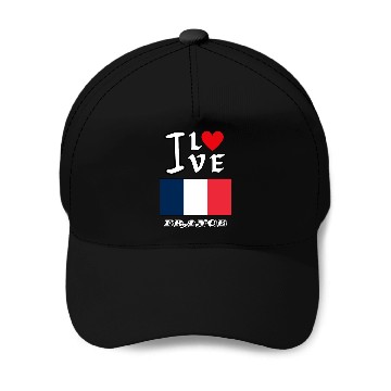 Discover I Love France Baseball Caps