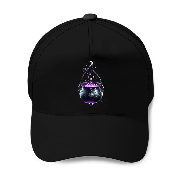 Discover Magical Witch Cauldron Baseball Caps