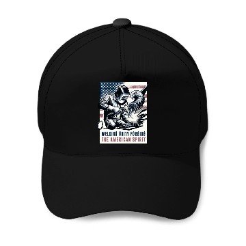 Discover Welding Unity Forging The American Spirit USA Flag Baseball Caps