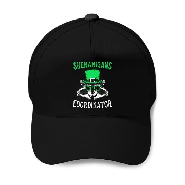 Discover Shenanigans Coordinator Cute Raccoon Funny Baseball Caps