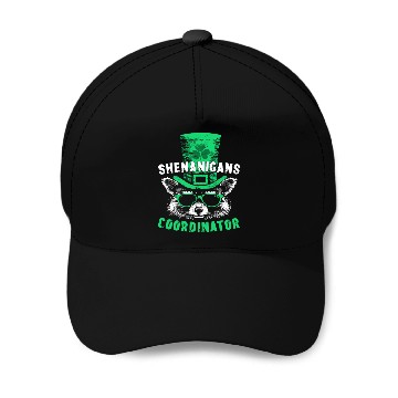 Discover Shenanigans Coordinator Cute Raccoon Funny Baseball Caps