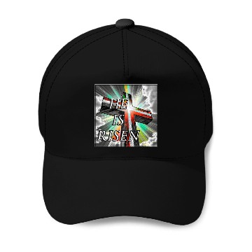 Discover Cross, He is Risen - 1 Baseball Caps