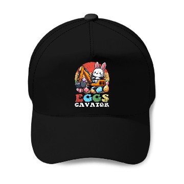 Discover EGGSCAVATOR EASTER Baseball Caps