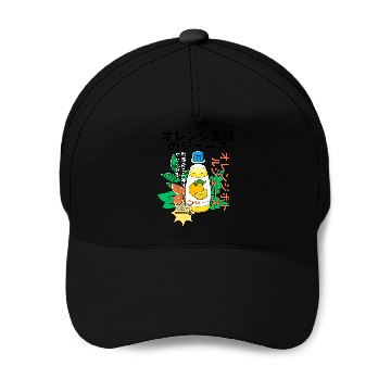 Discover Orange juice Baseball Caps