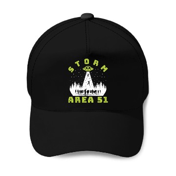 Discover Alien Hunter Storm Area 51 Meme Baseball Caps