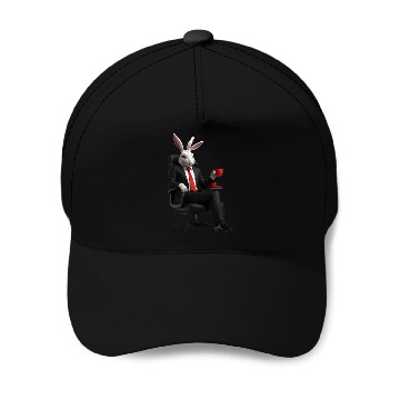 Discover Rabbit In Suit Baseball Caps