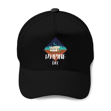 Discover CAMPING LIFE (pd119) Baseball Caps