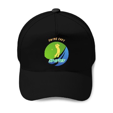 Discover Swing Easy, Sip Often. Funny golf beer Baseball Caps