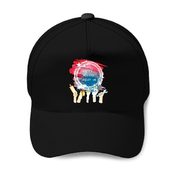 Discover Labor Day Celebration Artwork Baseball Caps