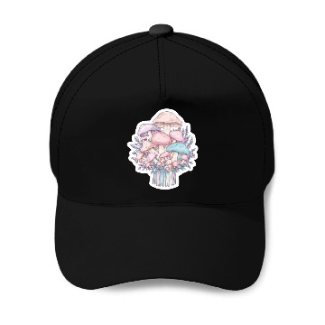 Discover Cute mushrooms Baseball Caps