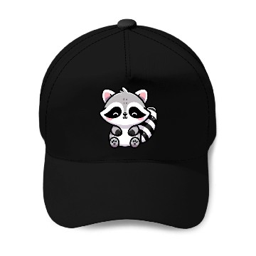 Discover Cute Raccoon Cub Baseball Caps