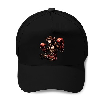 Discover Muay Thai Monkey - Martial Arts Baseball Caps