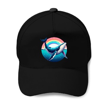 Discover Vintage Whale Baseball Caps