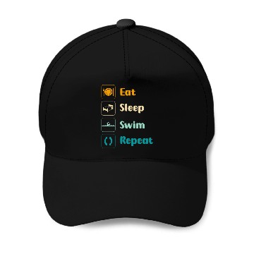 Discover Swimming Pool Sun Diving Baseball Caps