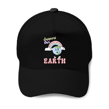 Discover Support Our Earth Day Baseball Caps