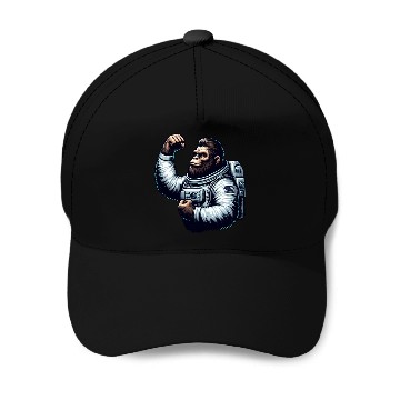 Discover Astronaut Monkey Chimpanzee Gorilla Baseball Caps