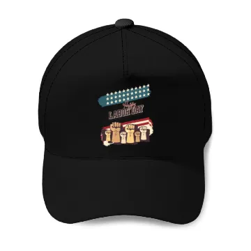Discover Labor Day Fists Raised Baseball Caps