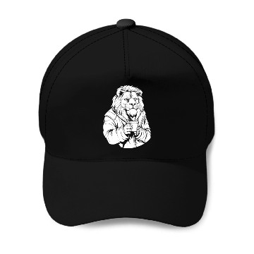 Discover Lion Coffee Baseball Caps