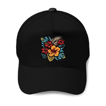 Discover Hibiscus Baseball Caps