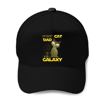 Discover Galaxy Cat Best Cat Dad Baseball Caps
