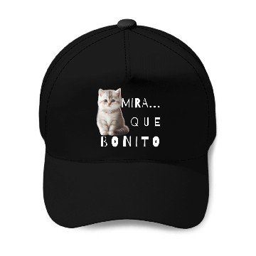 Discover Look how nice kitten Baseball Caps