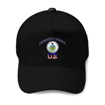 Discover Pennsylvania us Baseball Caps
